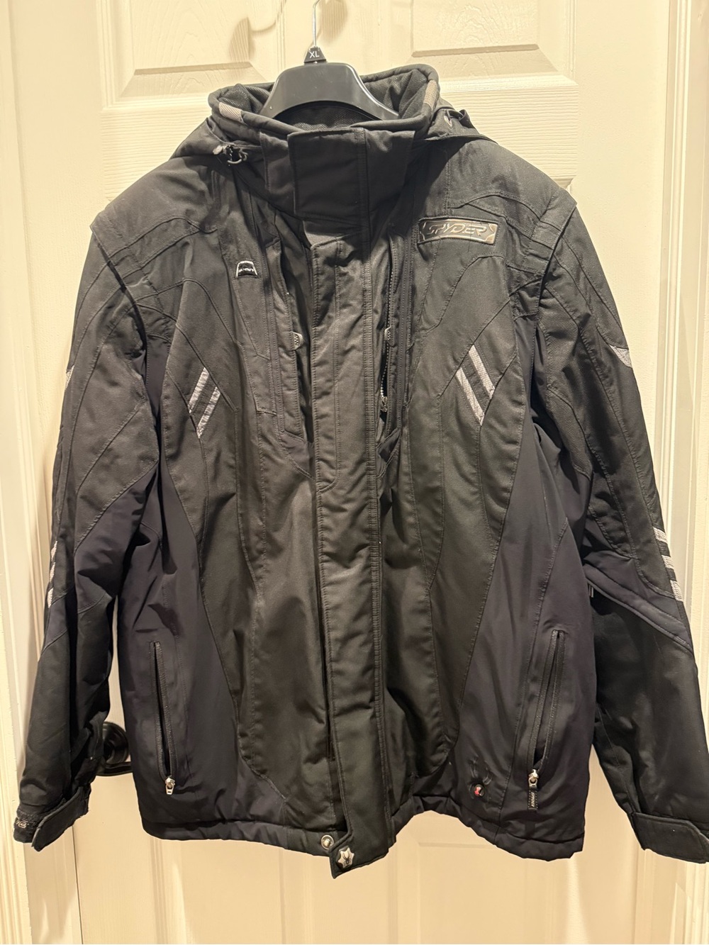 Spyder Black Ski & Snowboard Hooded Jacket